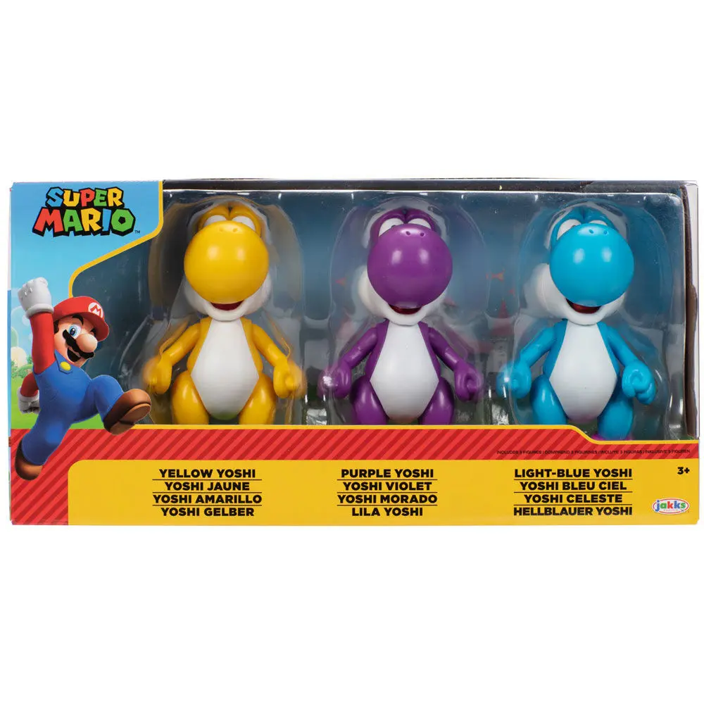 Super Mario Bros Yoshi pack 3 figures 10cm product photo