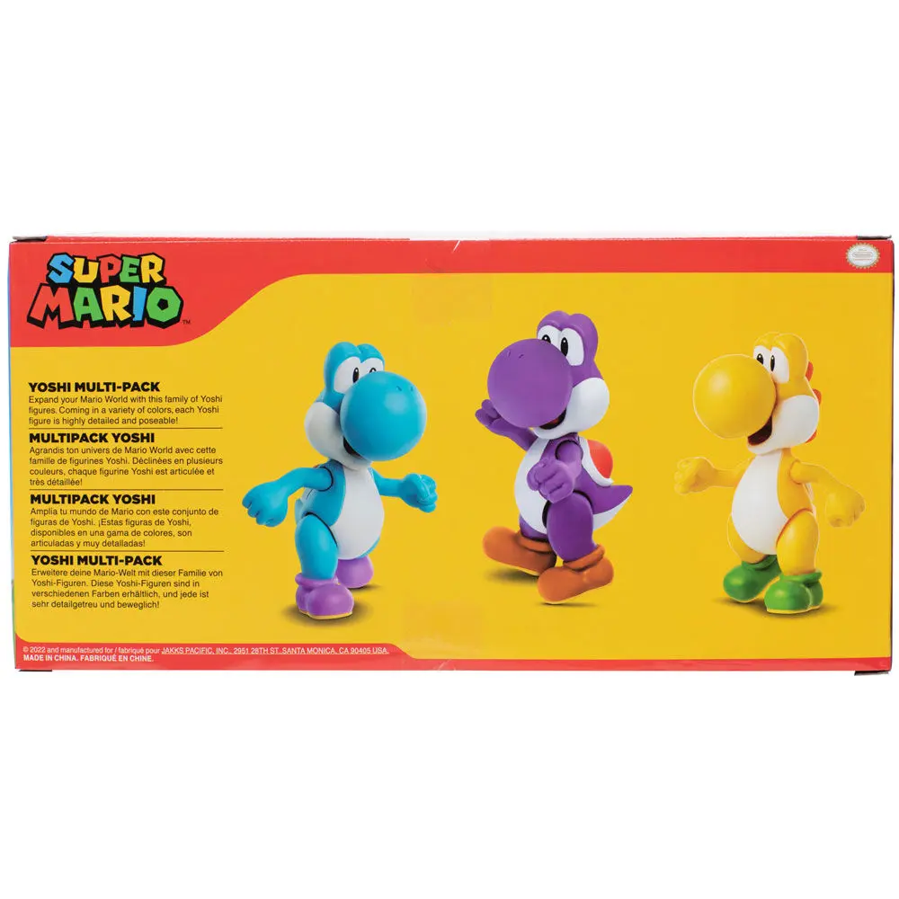 Super Mario Bros Yoshi pack 3 figures 10cm product photo