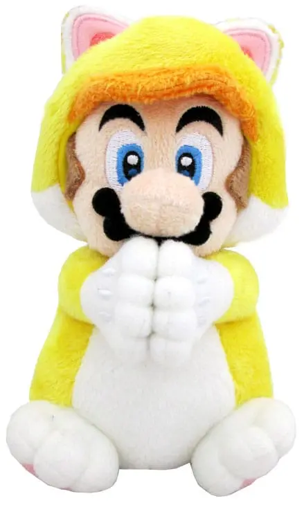 Super Mario Magnet Plush Figure Cat Mario 15 cm product photo