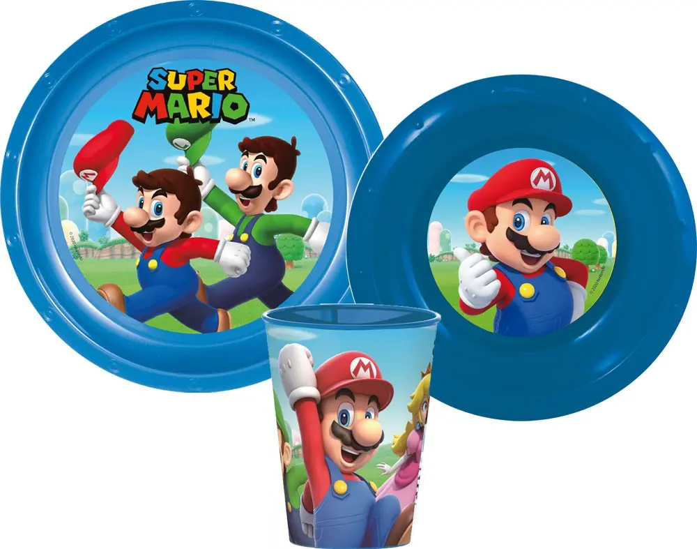 Super Mario Dinnerware Set, Plastic Set product photo