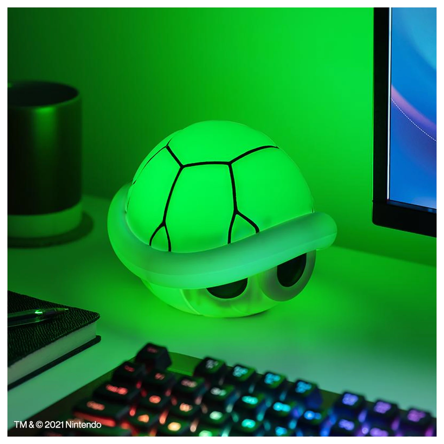 Super Mario Green Shell Decorative Light with Sound 15cm product photo