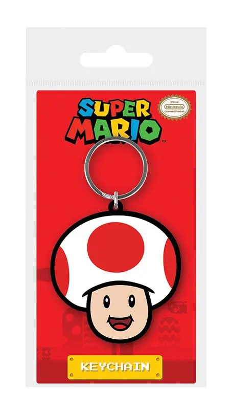 Super Mario Rubber Keychain Toad 6 cm termékfotó