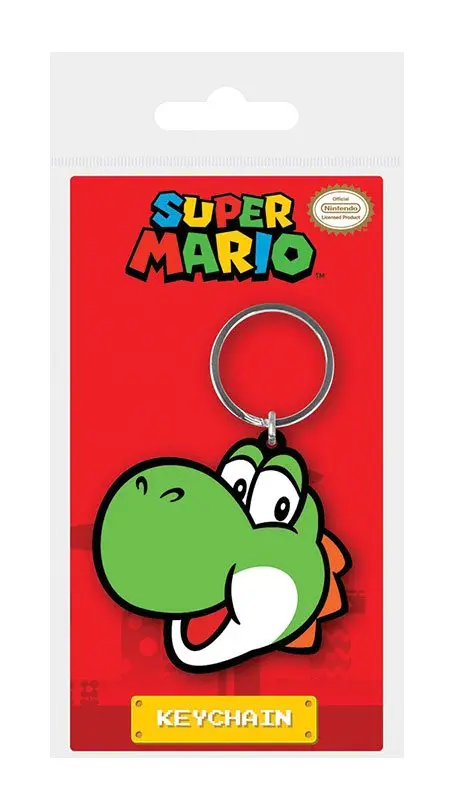 Super Mario Rubber Keychain Yoshi 6 cm termékfotó