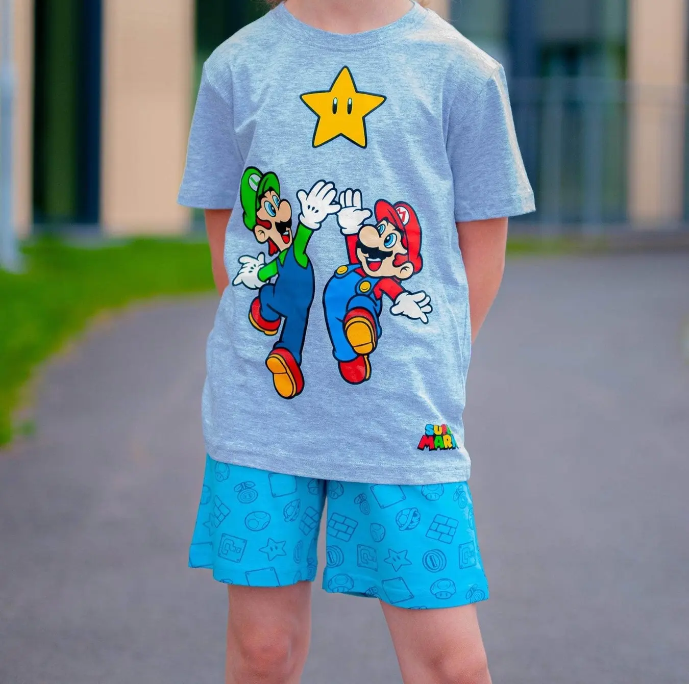 Super Mario short children's pajamas product photo