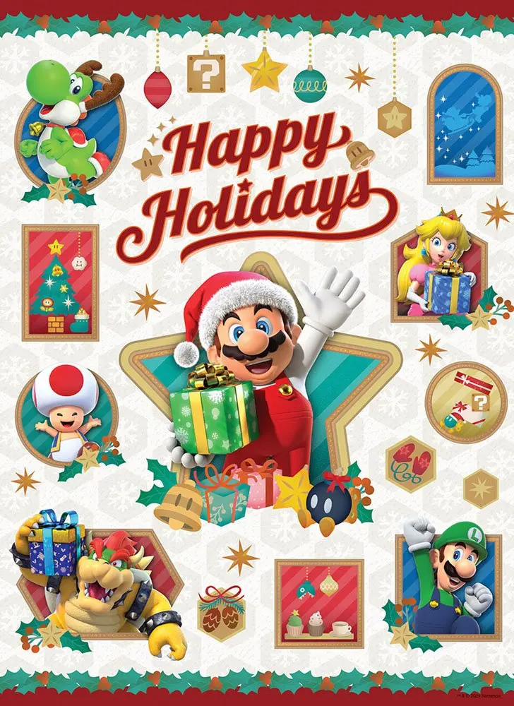 Super Mario Jigsaw Puzzle Happy Holidays (1000 pieces) product photo