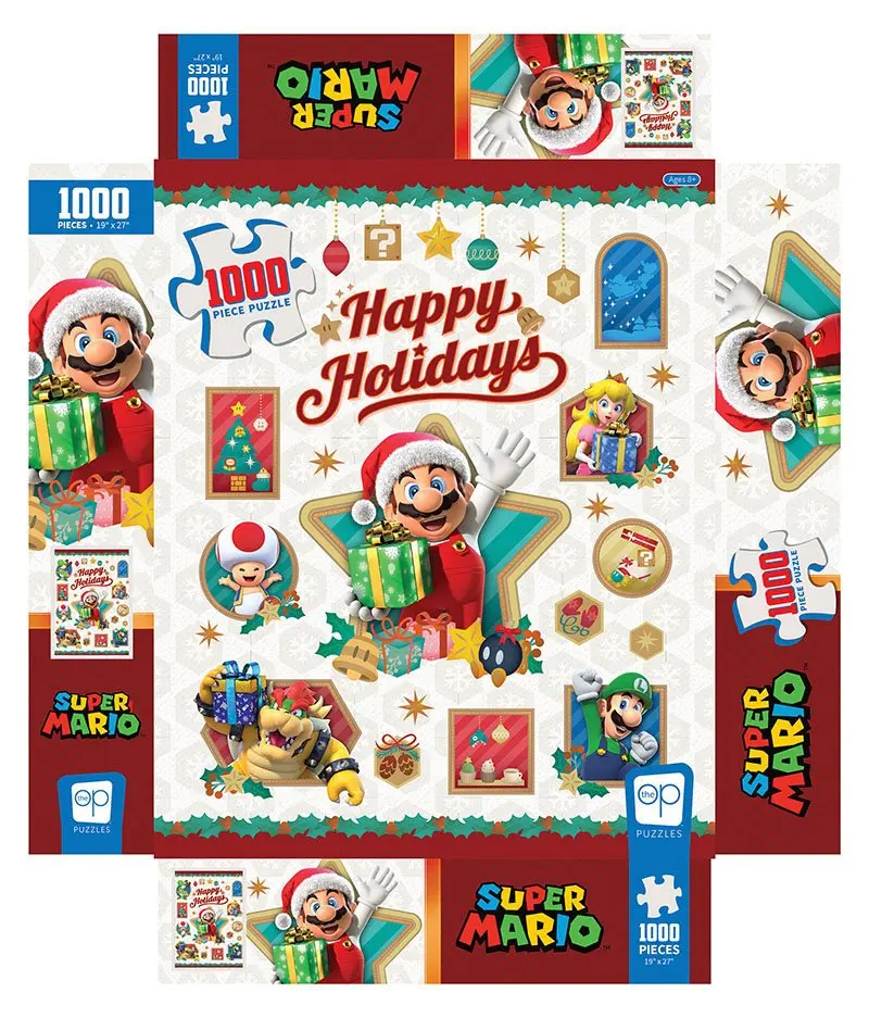 Super Mario Jigsaw Puzzle Happy Holidays (1000 pieces) product photo