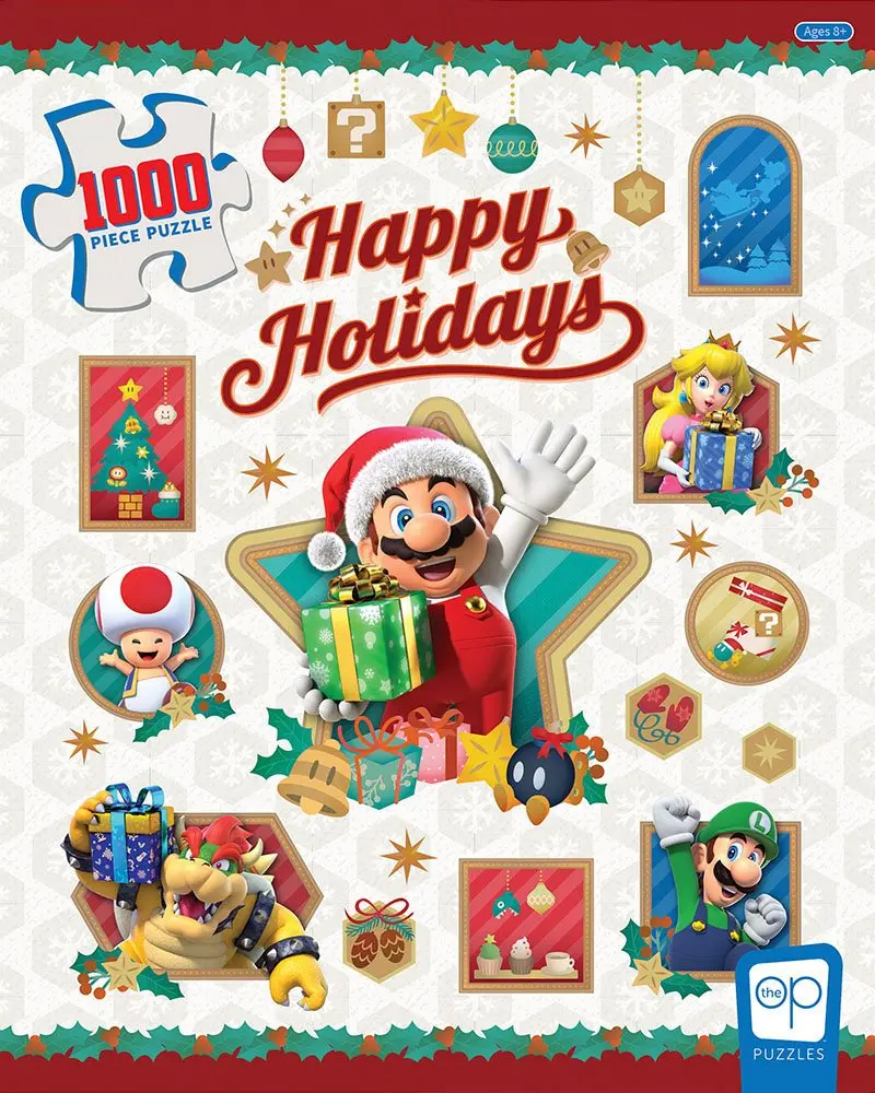 Super Mario Jigsaw Puzzle Happy Holidays (1000 pieces) product photo
