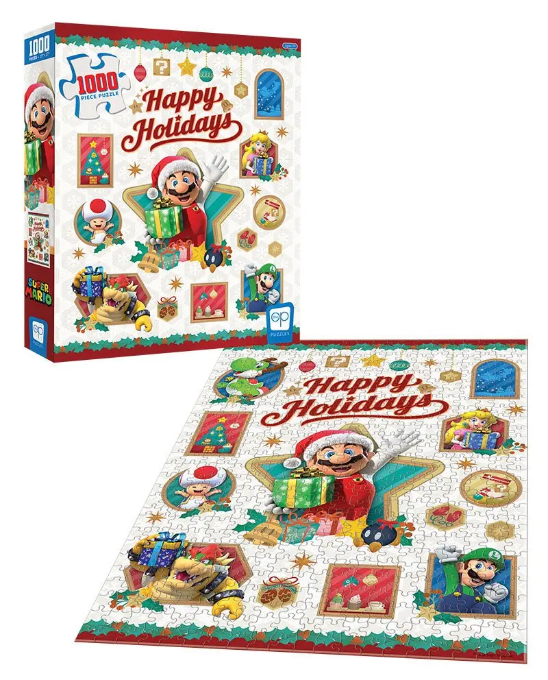 Super Mario Jigsaw Puzzle Happy Holidays (1000 pieces) product photo