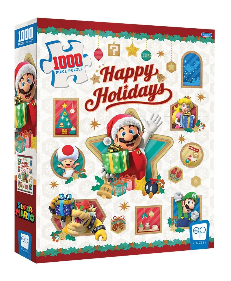 Super Mario Jigsaw Puzzle Happy Holidays (1000 pieces) product photo