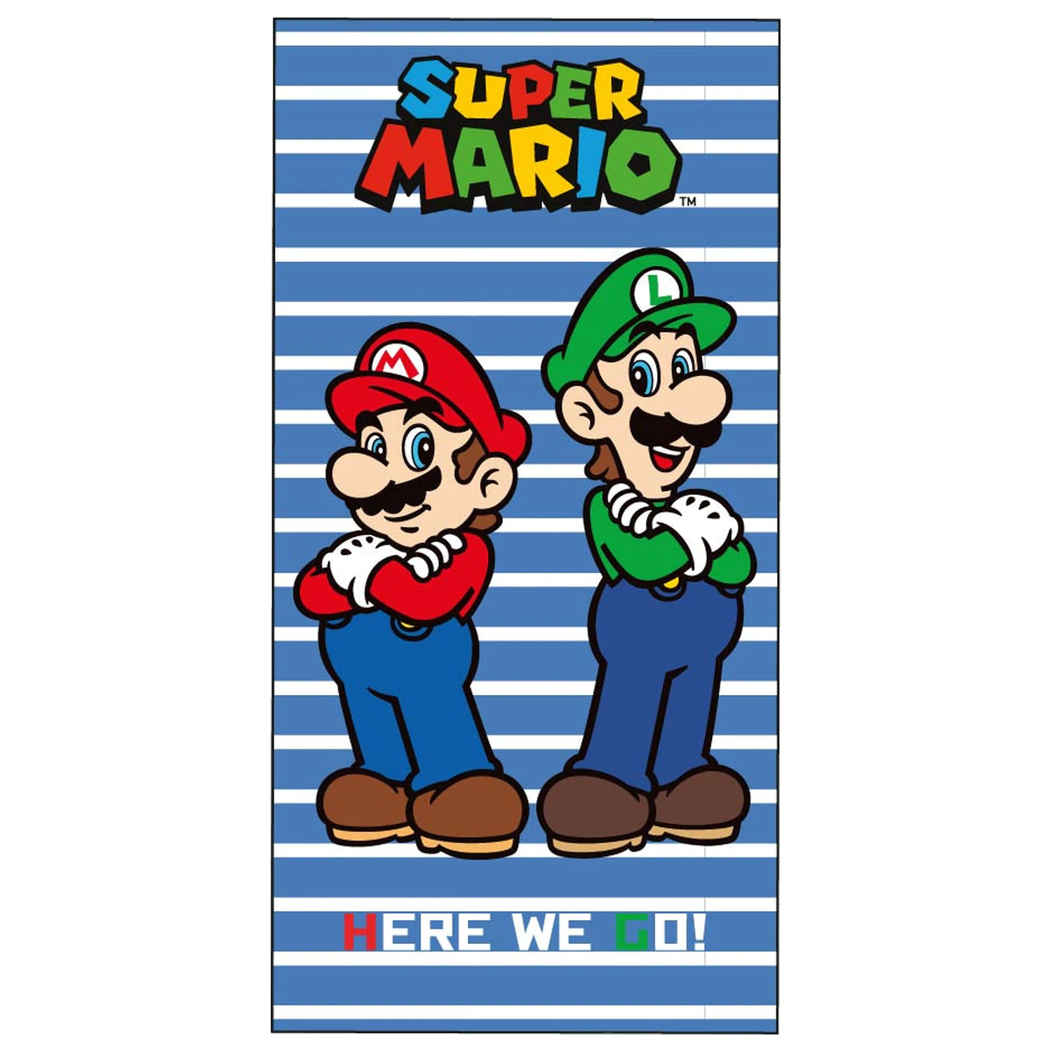 Super Mario Here We Go Towel product photo