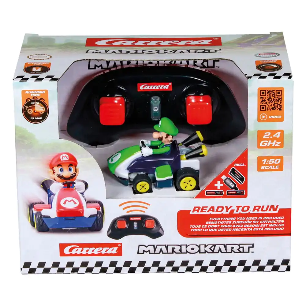 Super Mario Kart RC remote-controlled Car 1/50 2.4GHz Mini Luigi product photo