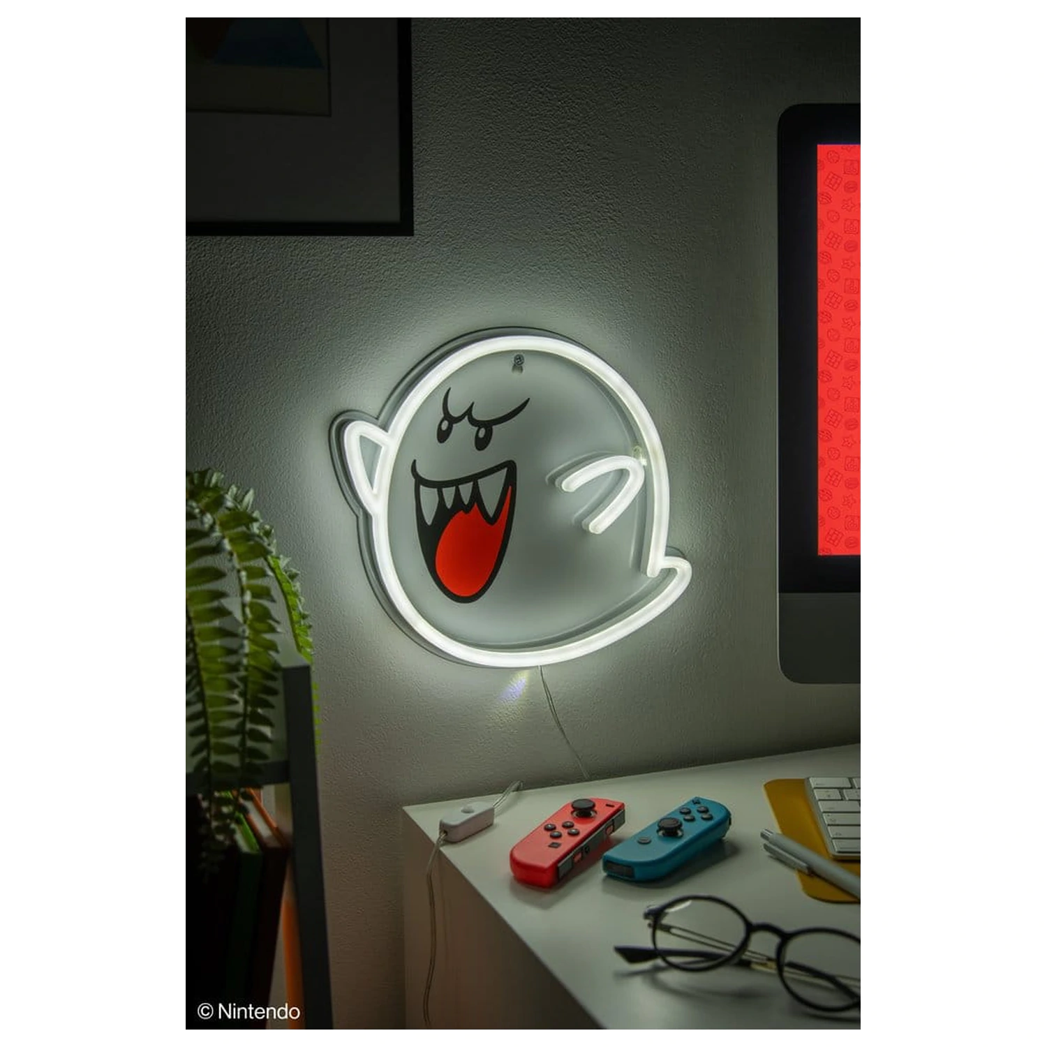 Super Mario LED Neon Wall Lamp Boo 23 x 23 cm product photo