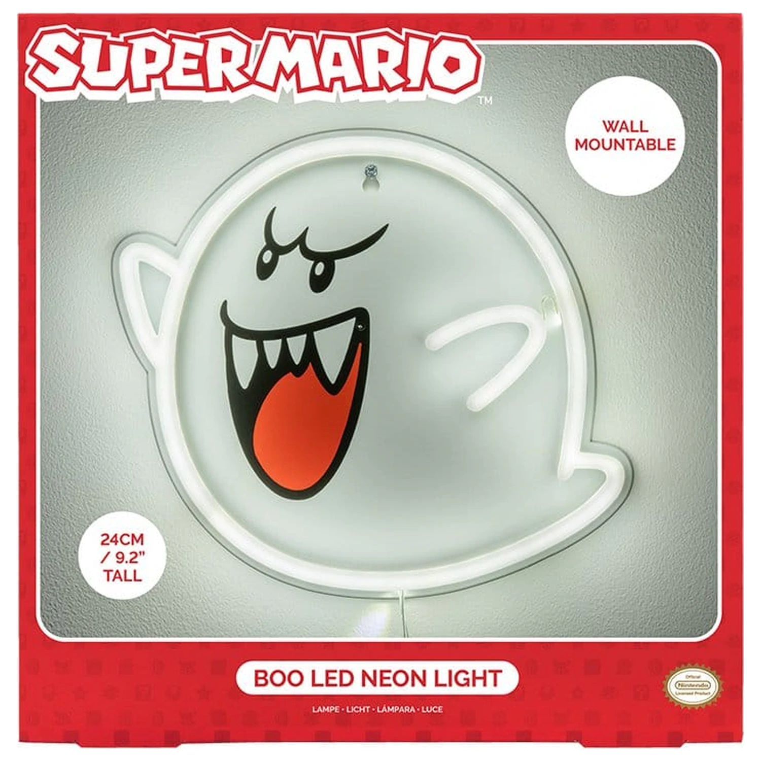 Super Mario LED Neon Wall Lamp Boo 23 x 23 cm product photo