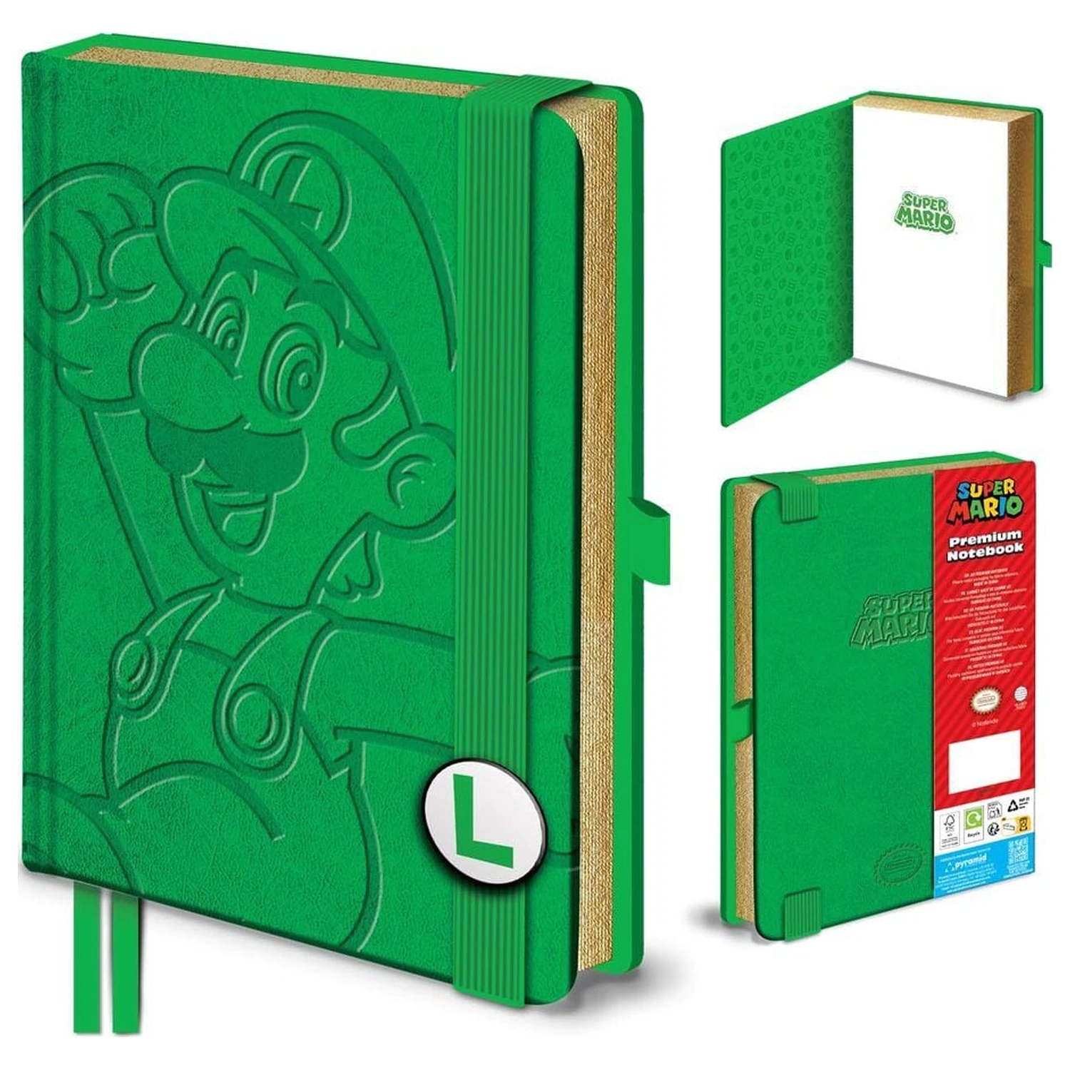 Super Mario Luigi A5 notebook product photo