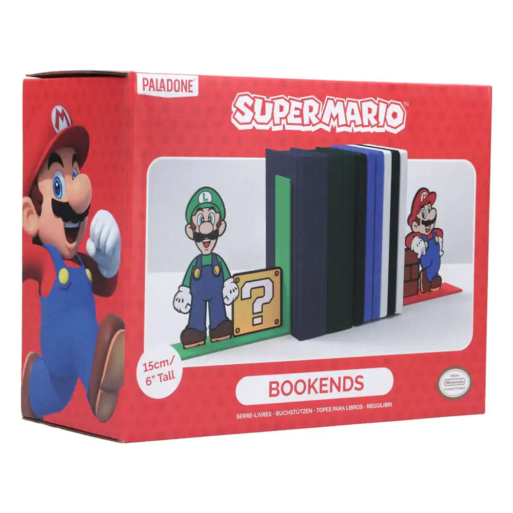 Super Mario Bookends Mario and Luigi product photo