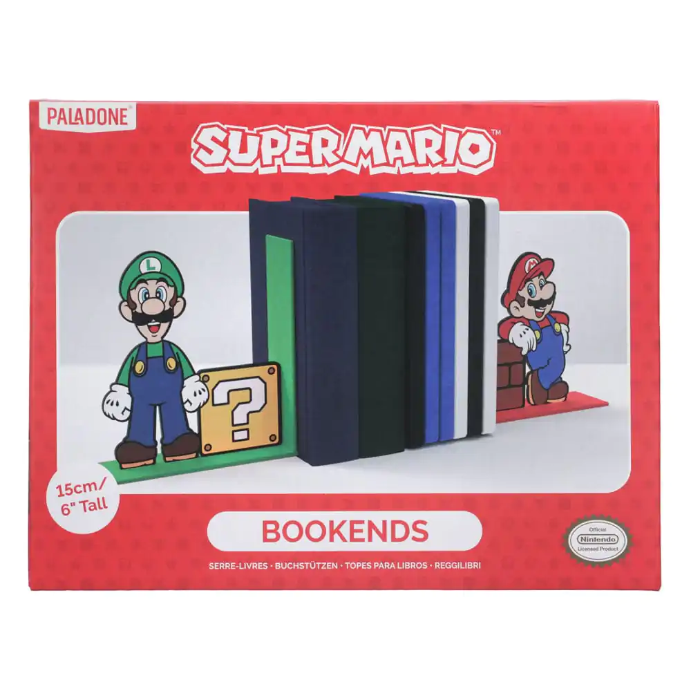 Super Mario Bookends Mario and Luigi product photo