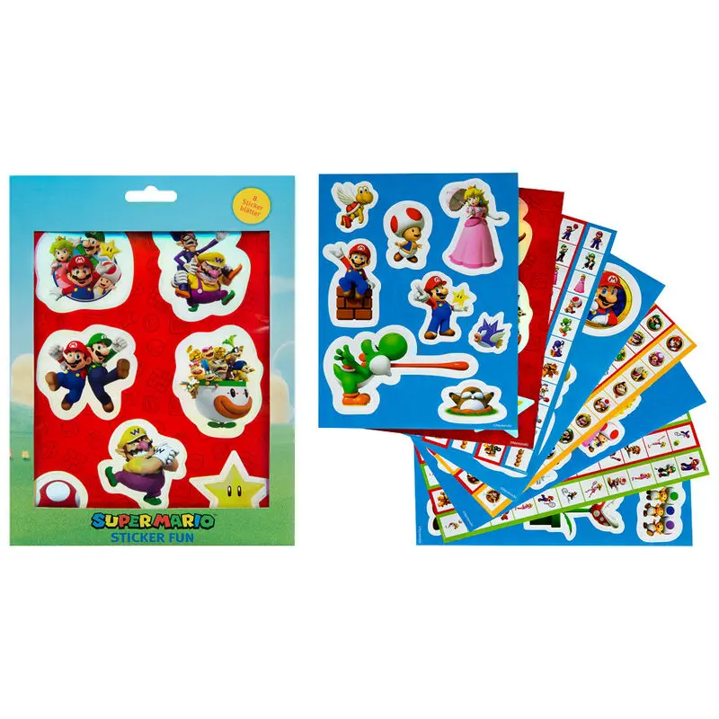Super Mario Sticker Set 8 sheets product photo