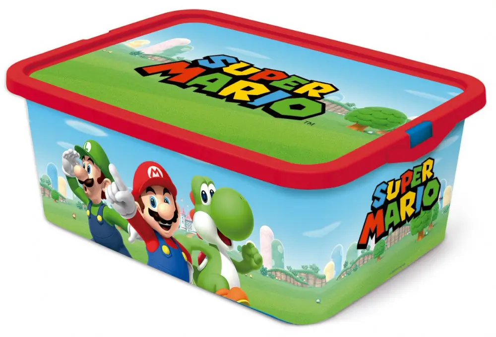 Super Mario plastic storage box 13 L product photo
