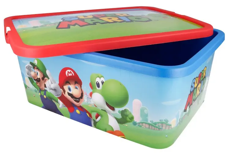 Super Mario plastic storage box 13 L product photo