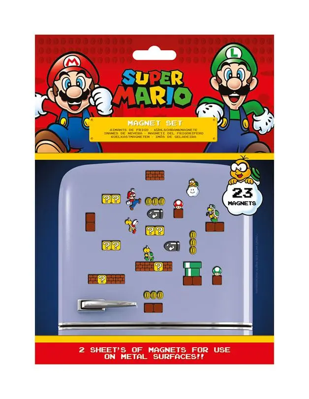 Super Mario Fridge Magnets Mushroom Kingdom termékfotó