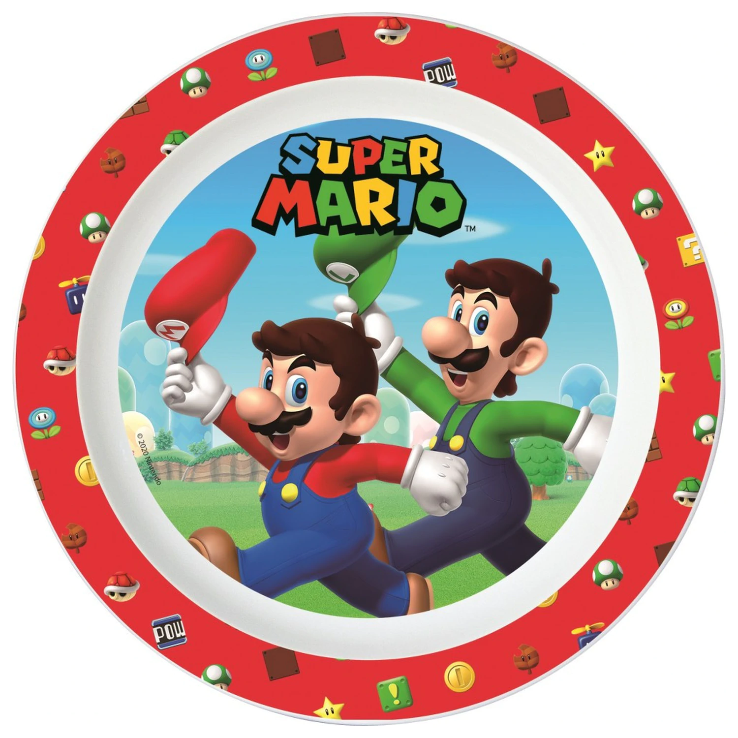 Super Mario Mushroom Kingdom micro flat plate product photo