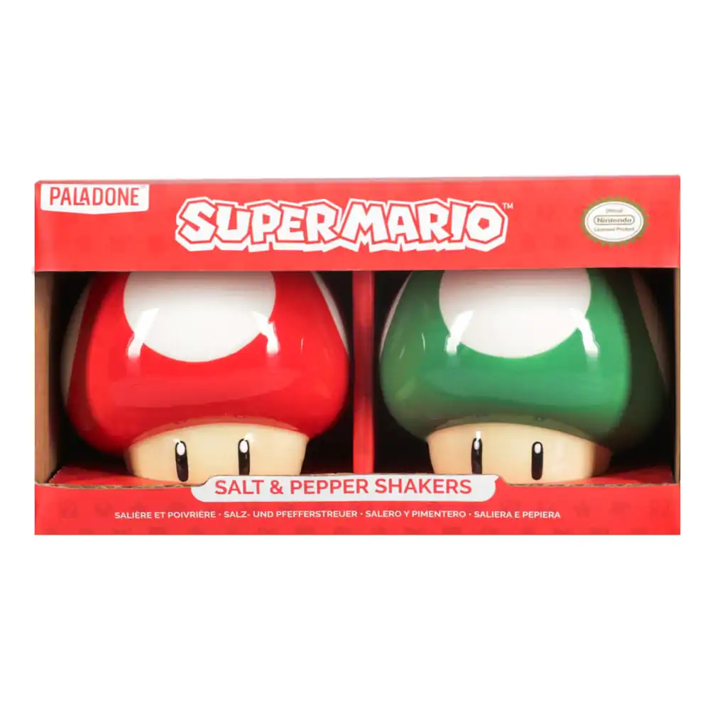 Super Mario Salt and Pepper Shakers Mushroom product photo