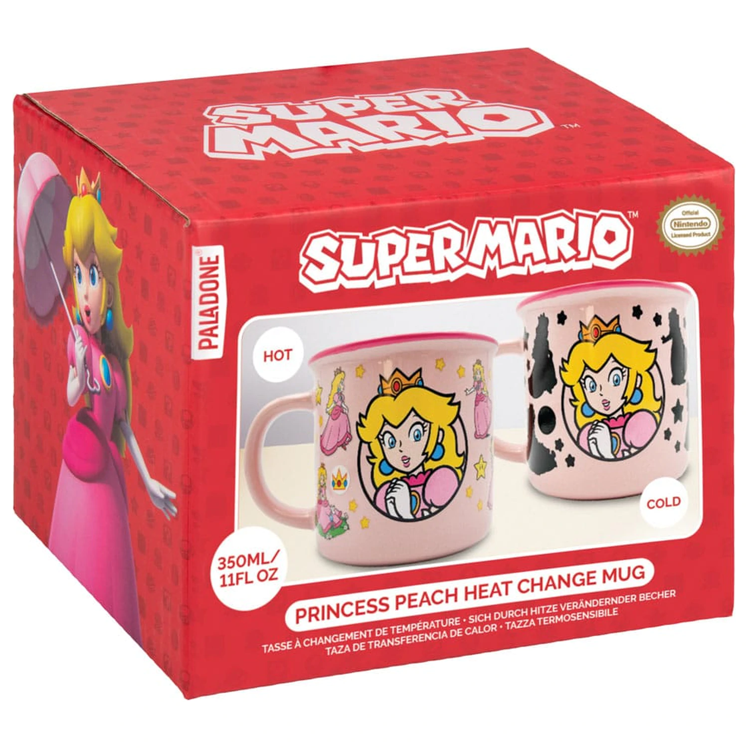 Super Mario Heat Change Mug Princess Peach product photo