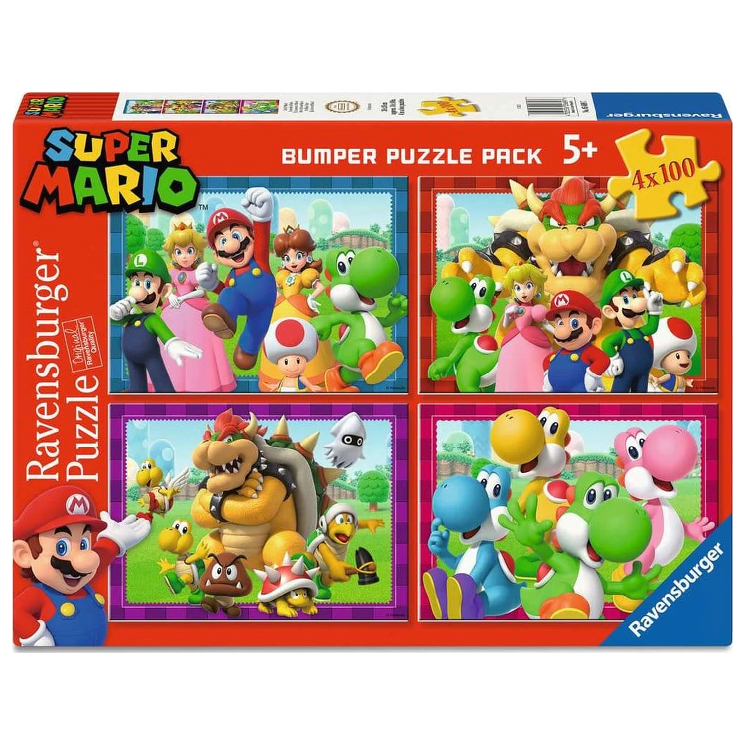 Super Mario Puzzle 4-Pack Time for Mario! (4x100 Pieces) product photo