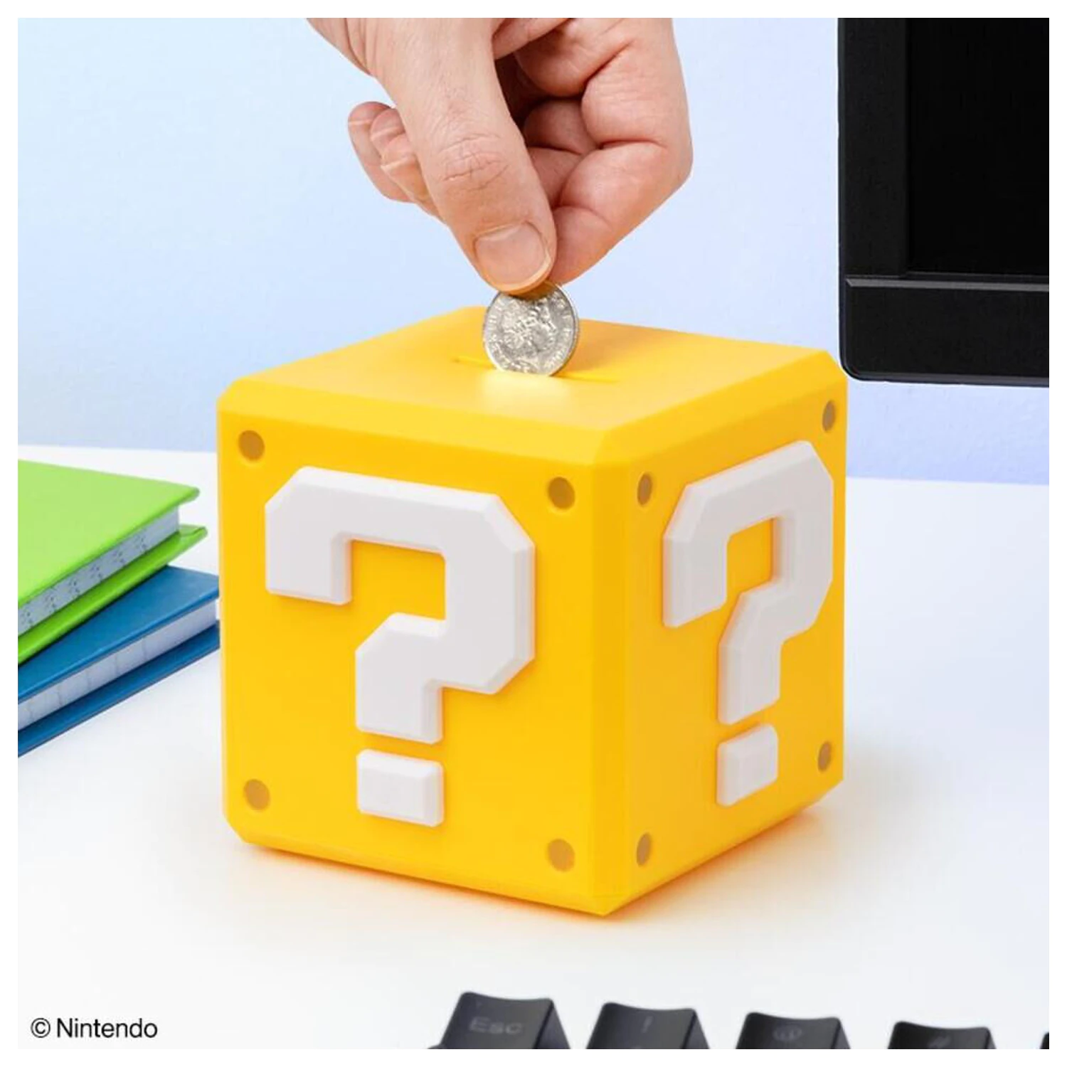 Super Mario Question Block money box product photo