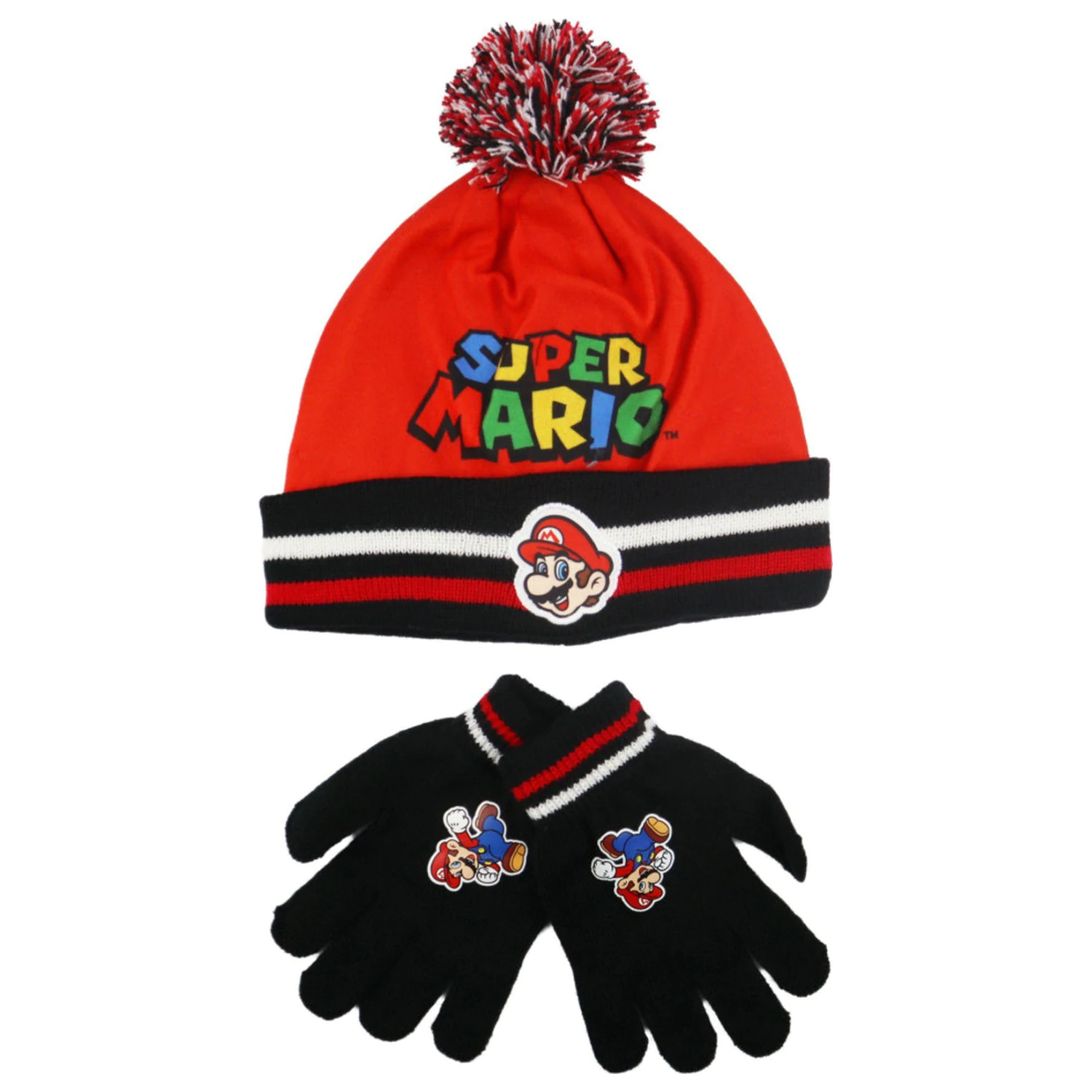 Super Mario Run Kids' Cap and Glove Set 52 cm product photo