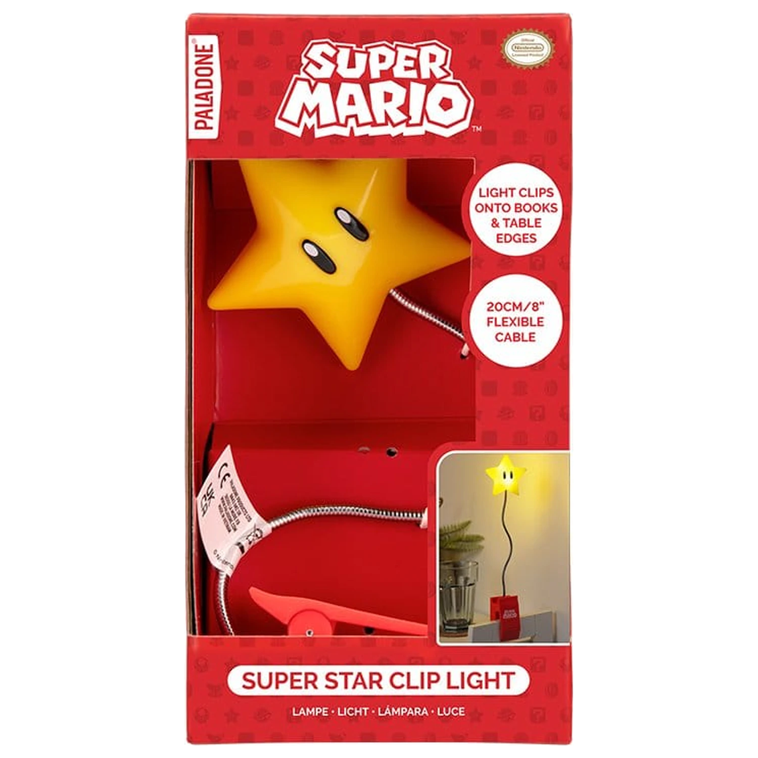 Super Mario Light Super Star Clip 33 cm product photo