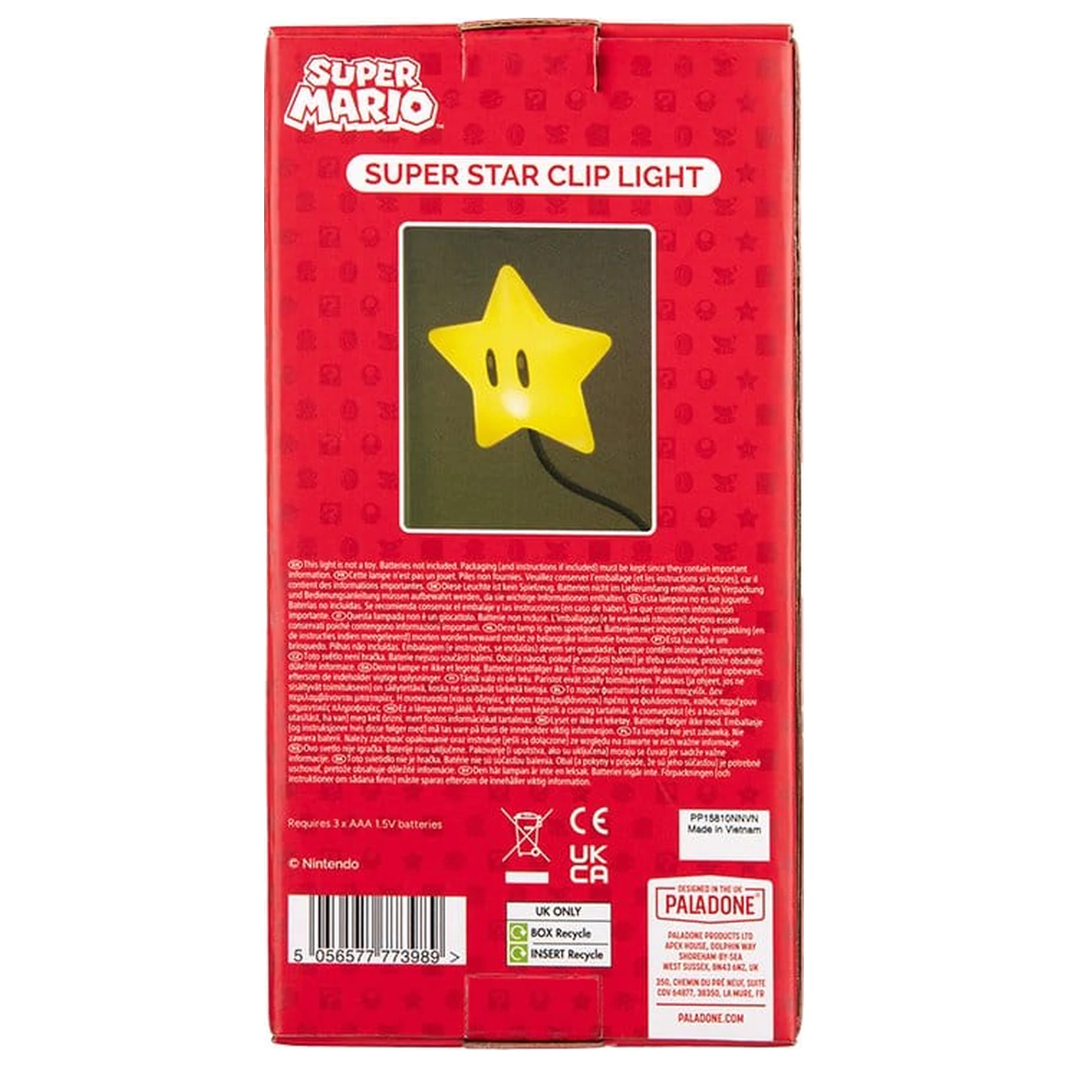 Super Mario Light Super Star Clip 33 cm product photo