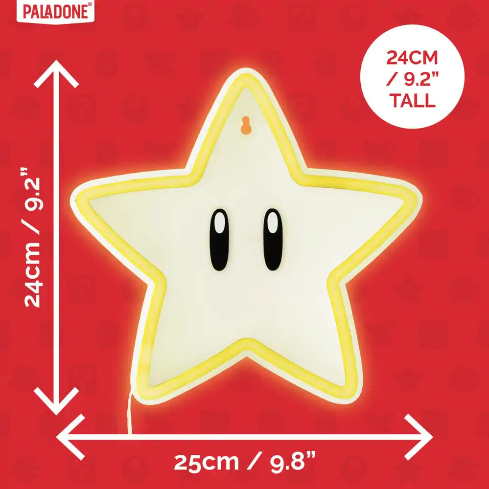 Super Mario LED Wall Lamp Light Super Star Neon product photo