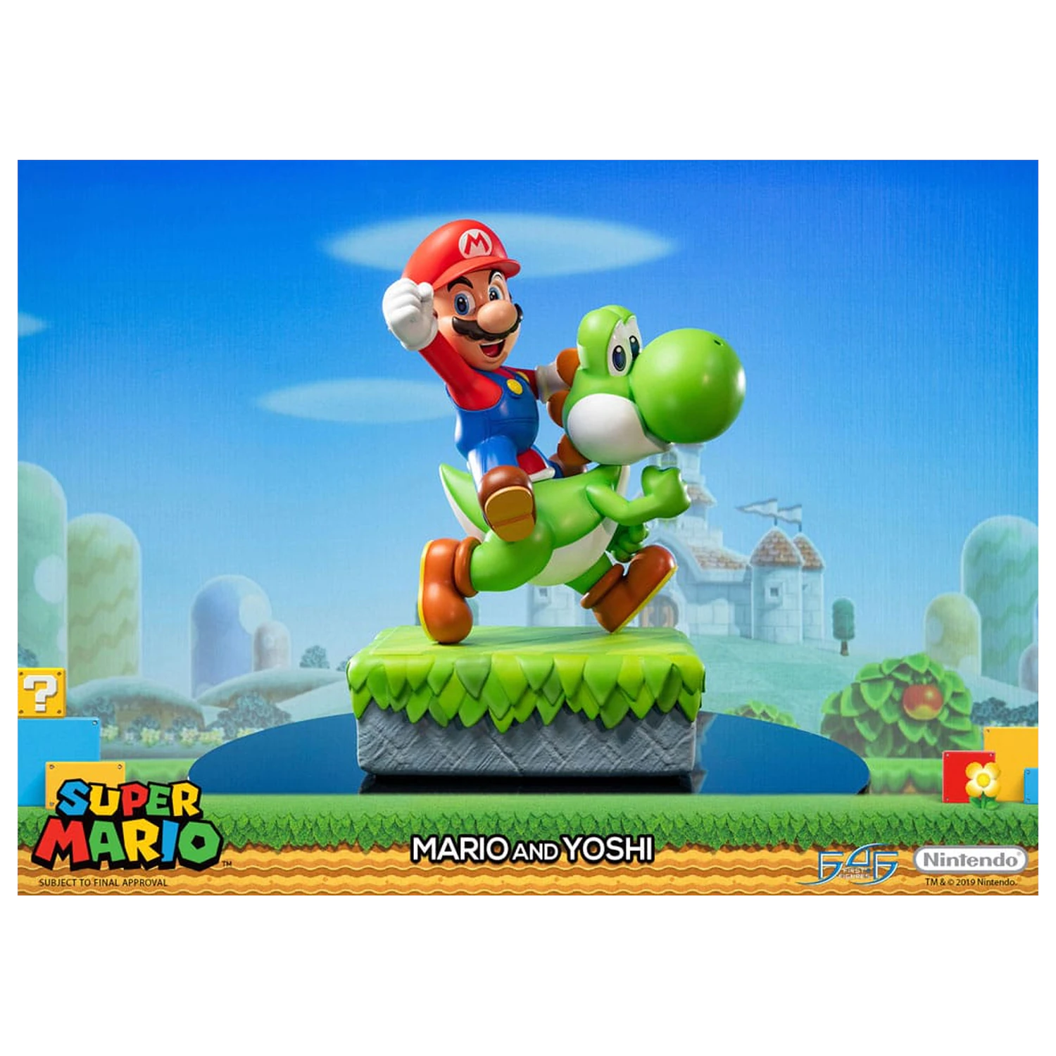 Super Mario Statue Mario & Yoshi 48 cm product photo