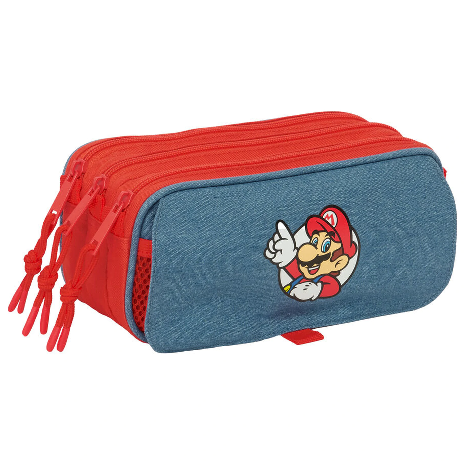 Super Mario triple pencil case product photo
