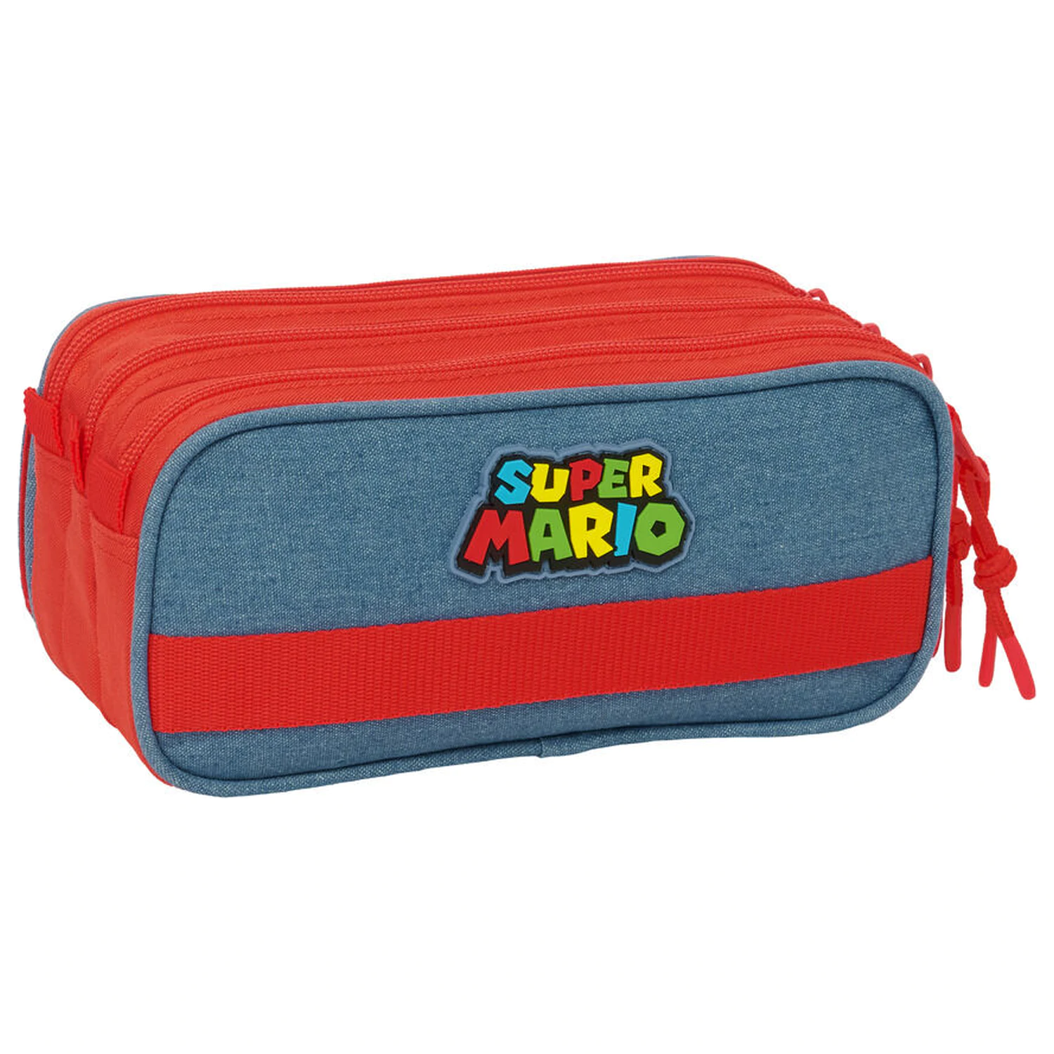 Super Mario triple pencil case product photo