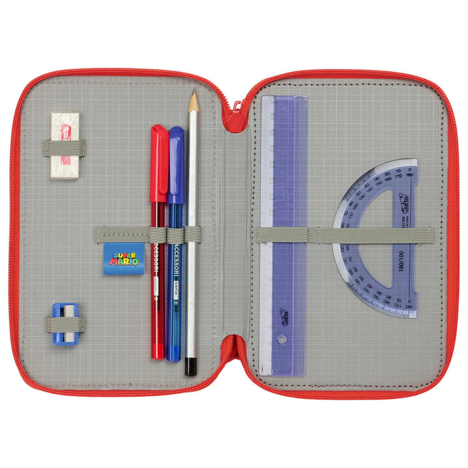 Super Mario triple pencil case 37pcs product photo