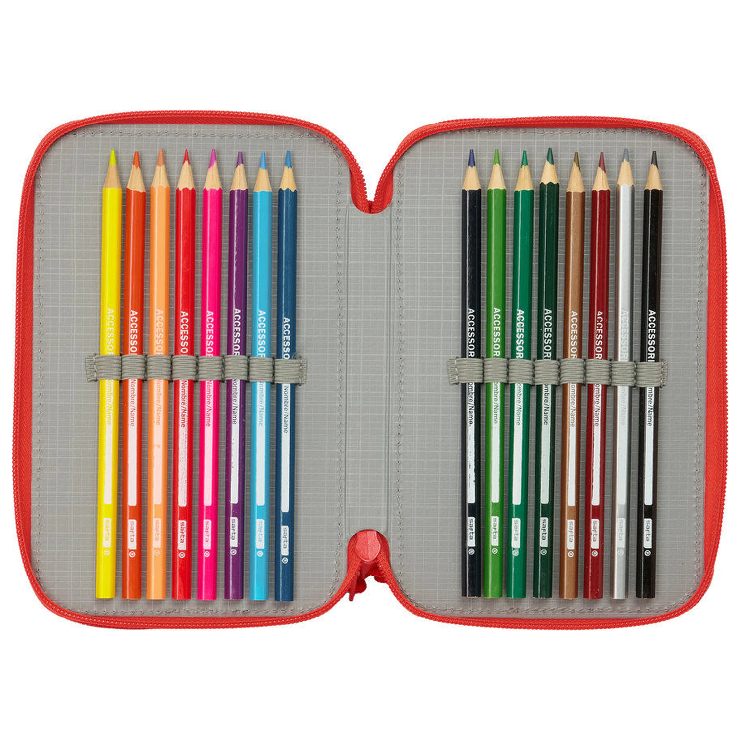 Super Mario triple pencil case 37pcs product photo