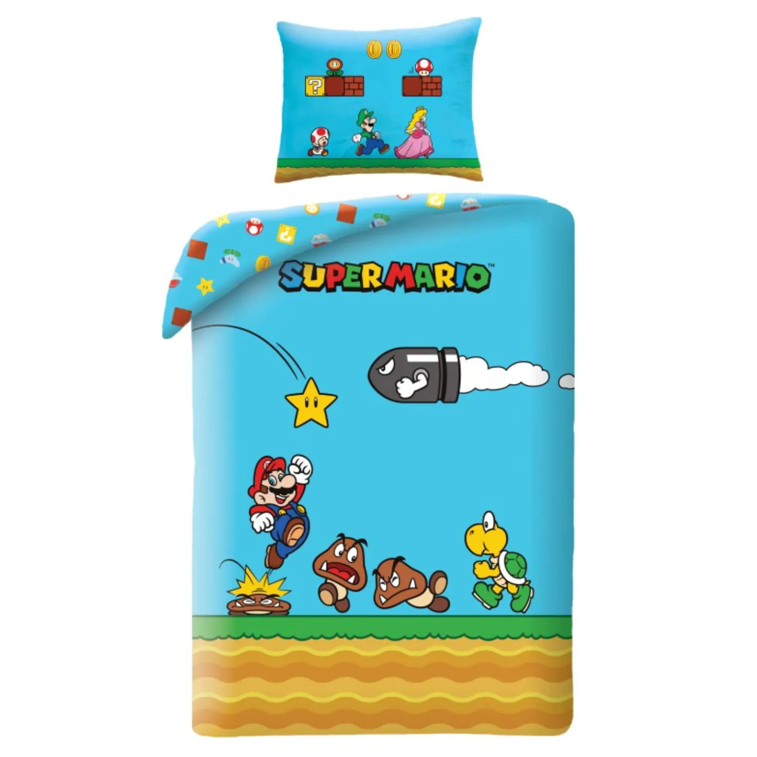 Super Mario Duvet Set Ver. 3 140 x 200 cm / 70 x 90 cm product photo