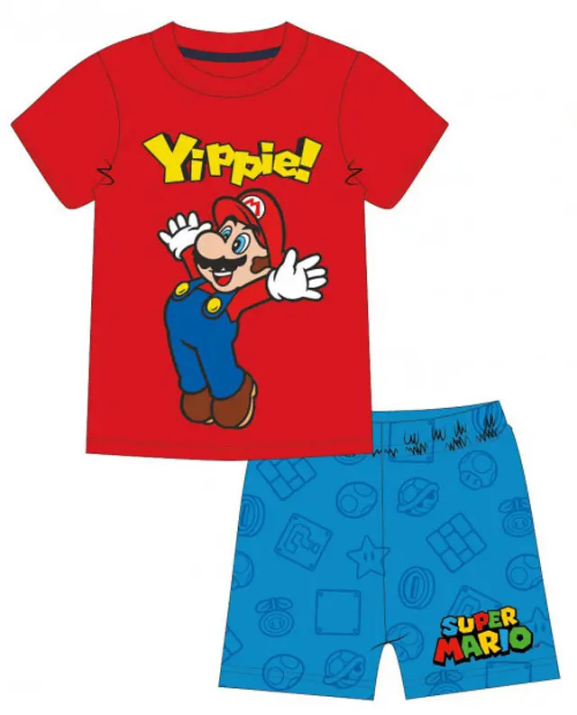 Super Mario Yippie short children's pajamas product photo