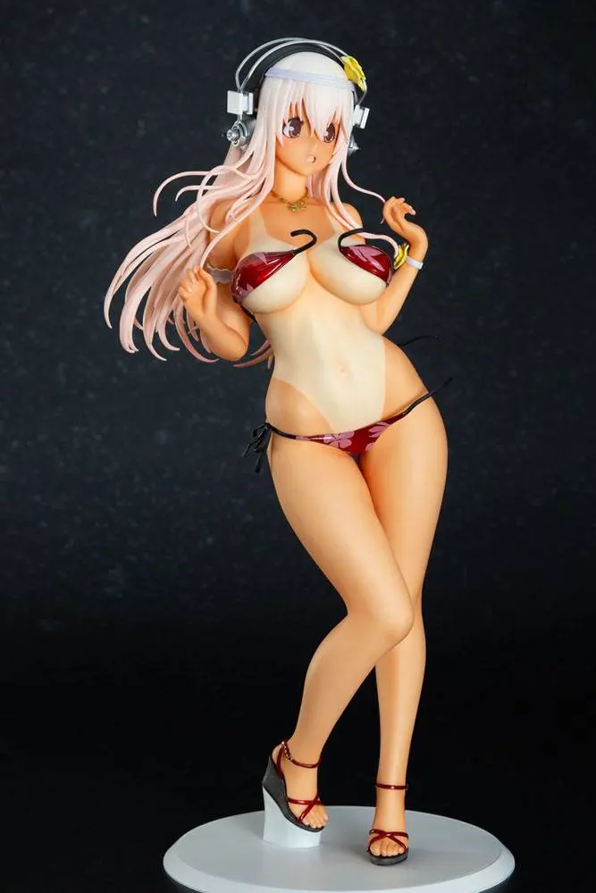 Super Sonico Statue 1/4.5 Super Sonico Summer Vacation Ver. Sun Kissed 35 cm product photo