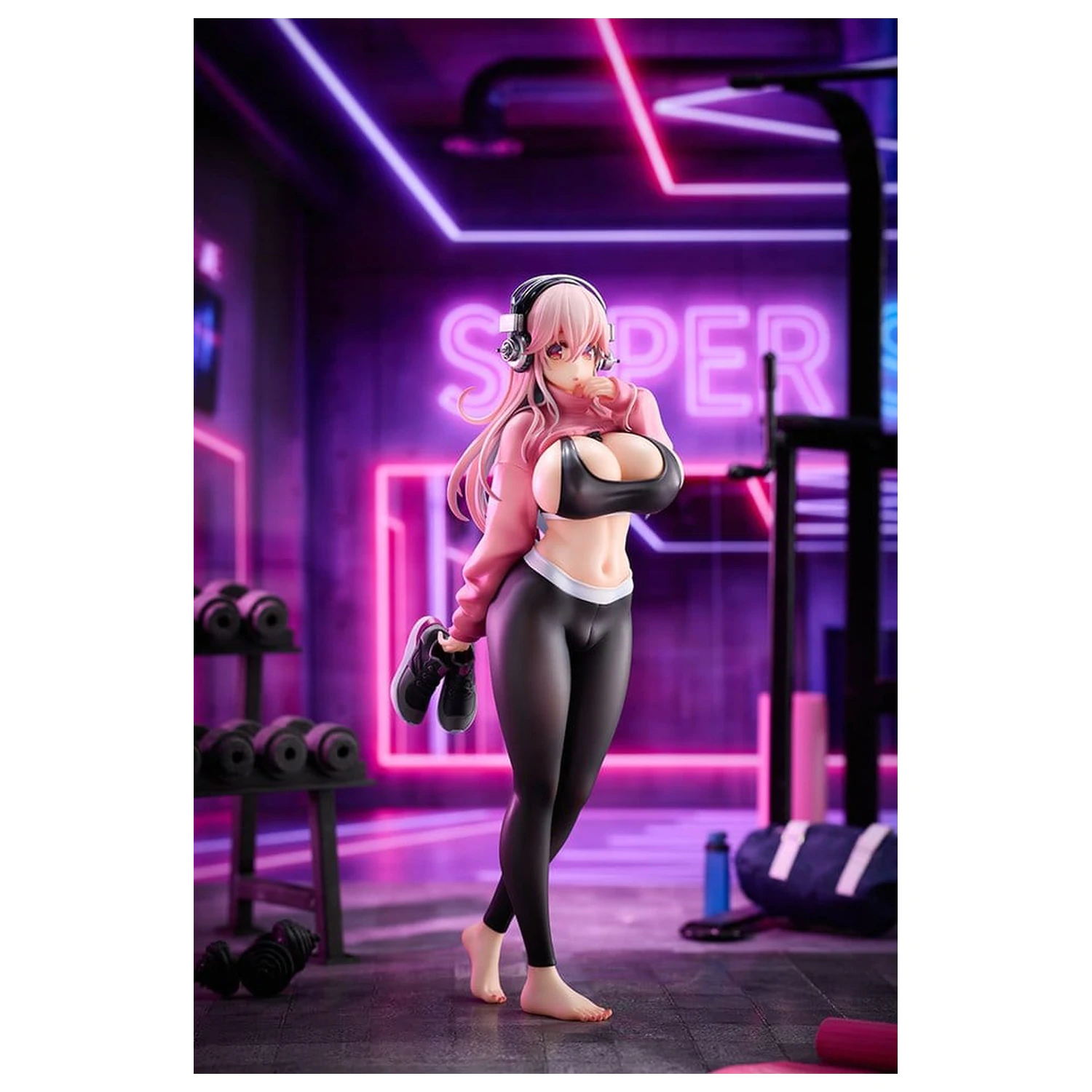Super Sonico PVC Figure 1/6 Exercise Ver. 27 cm product photo