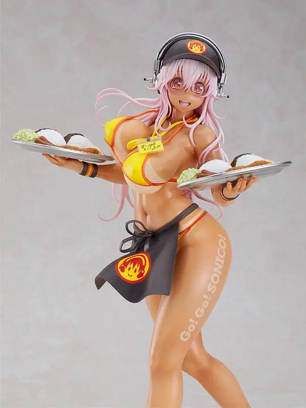Super Sonico Figure 1/6 Super Sonico Bikini Waitress Ver. 28 cm product photo