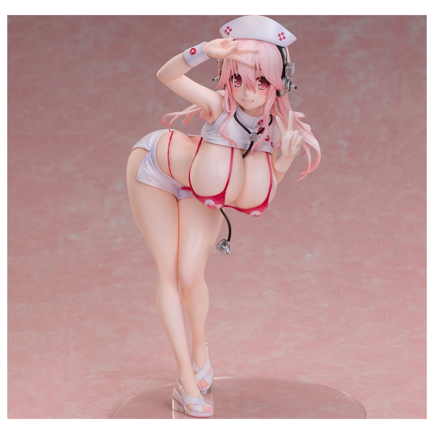 Super Sonico PVC Statue 1/6 Super Sonico Nurse Bikini Ver. 22 cm product photo