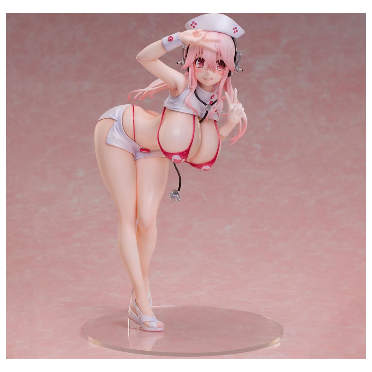 Super Sonico PVC Statue 1/6 Super Sonico Nurse Bikini Ver. 22 cm product photo