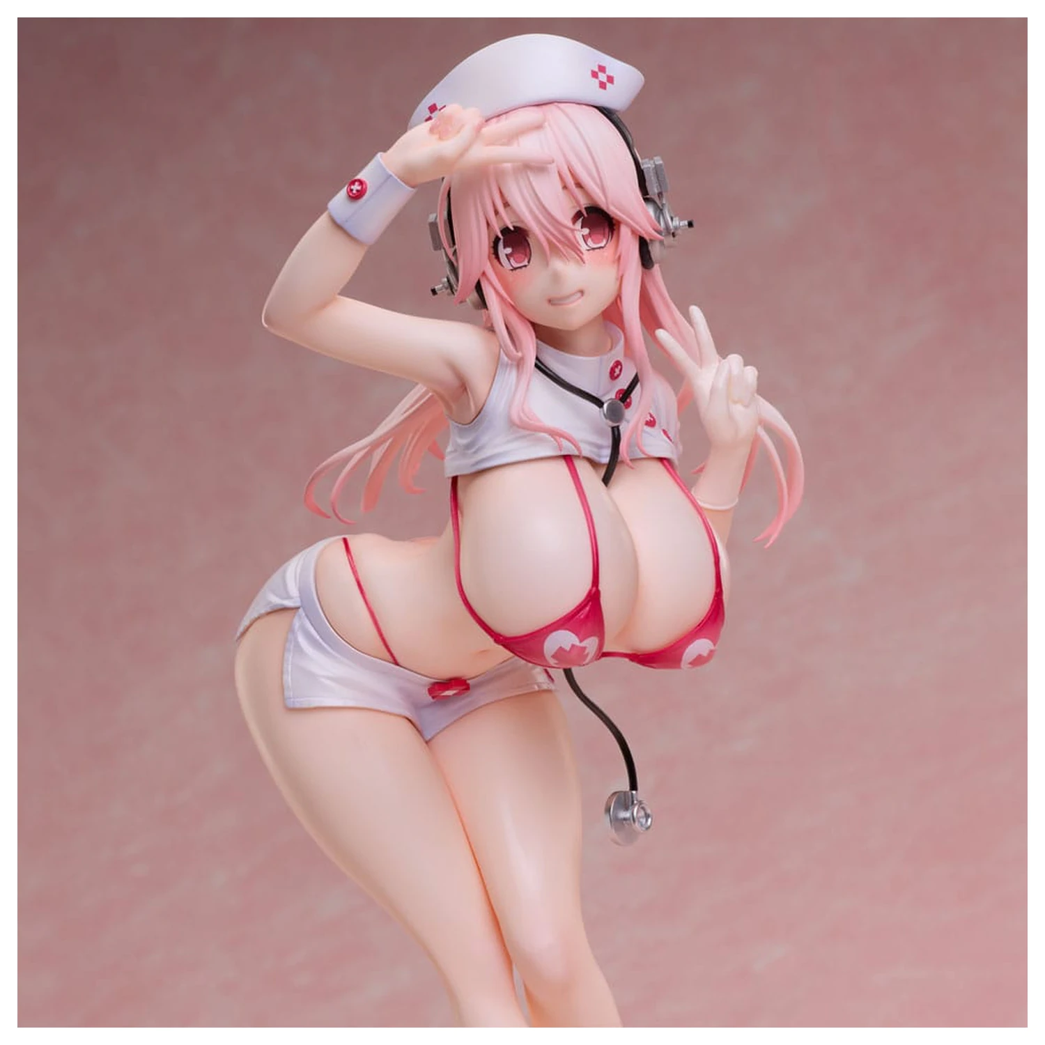 Super Sonico PVC Statue 1/6 Super Sonico Nurse Bikini Ver. 22 cm product photo