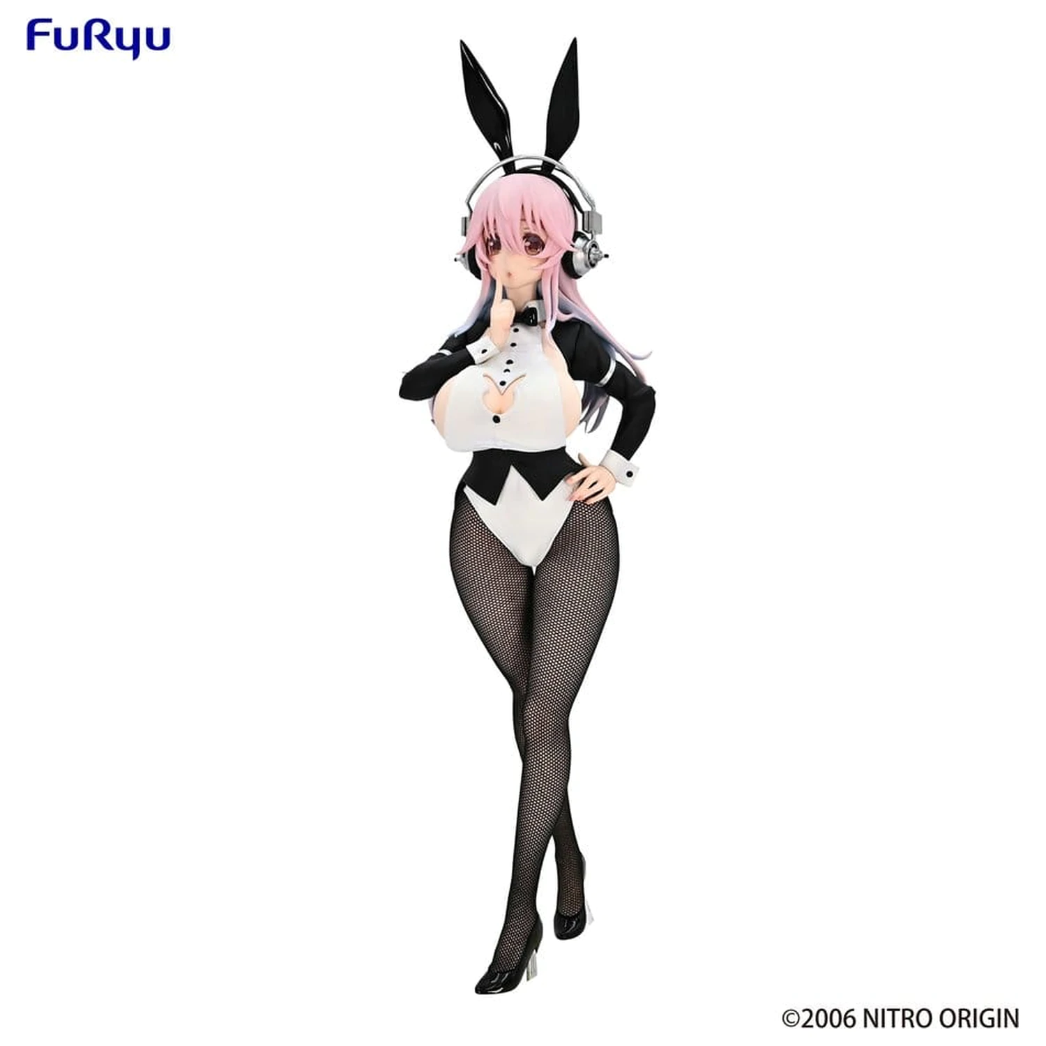Super Sonico BiCute Bunnies PVC Figure Newly Drawn Costume Tailcoat Ver. 30 cm product photo