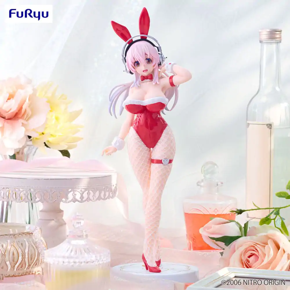 Super Sonico BiCute Bunnies PVC Statue Red Color Ver. 30 cm product photo