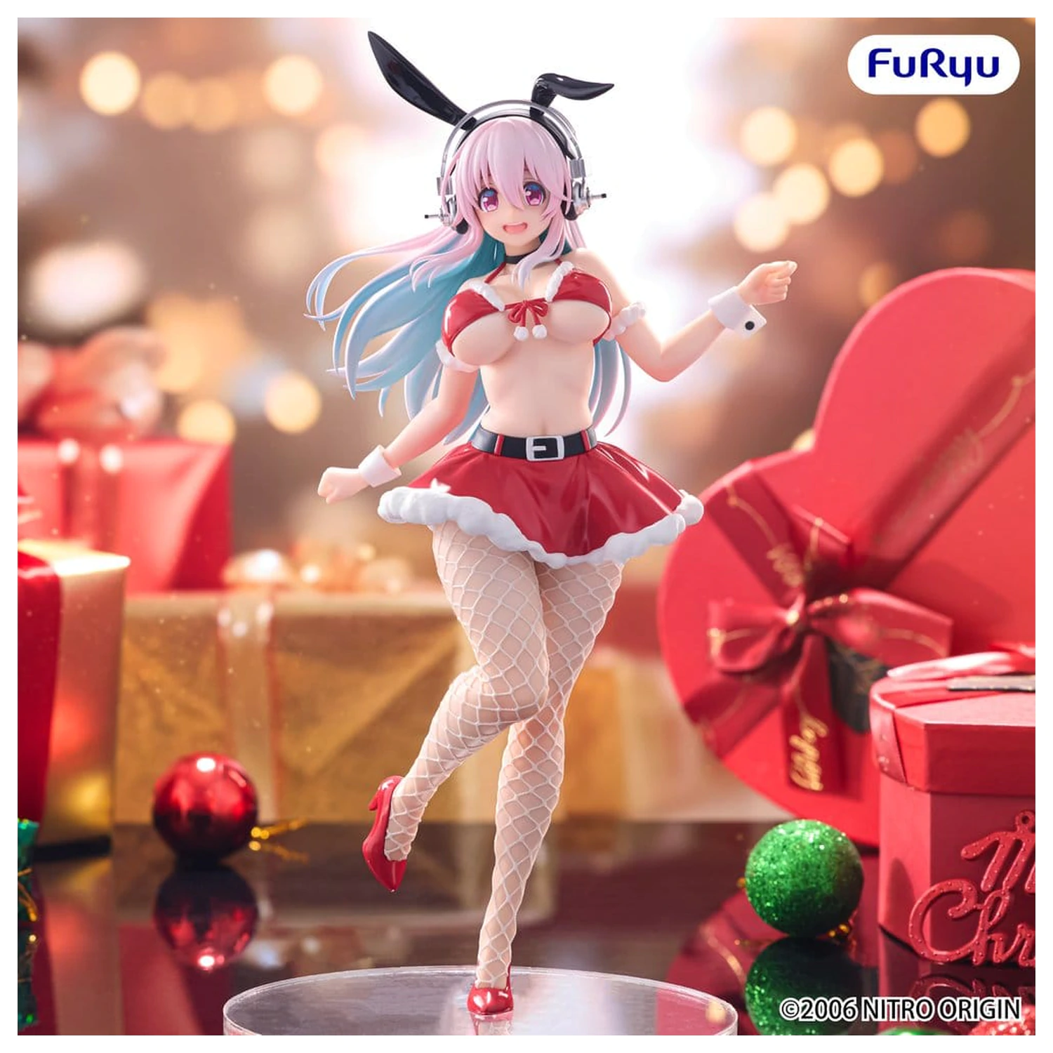 Super Sonico BiCute Bunnies PVC Figure Santa Ver. 30 cm product photo