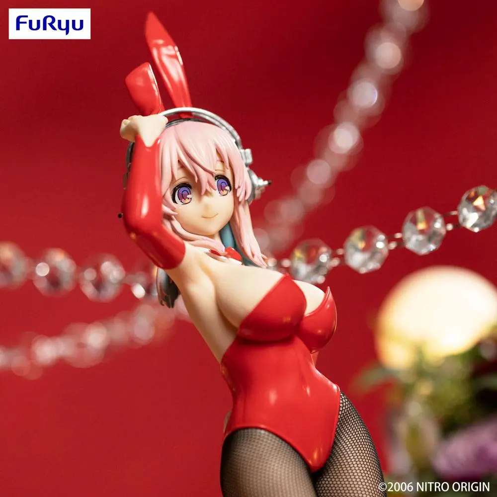 Super Sonico BiCute Bunnies PVC Statue Super Sonico Red Ver. 28 cm termékfotó